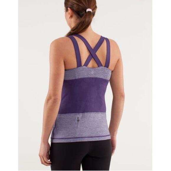 Lululemon Chaturanga Tank in Heathered Concord Grape Size 4 - Picture 7 of 8